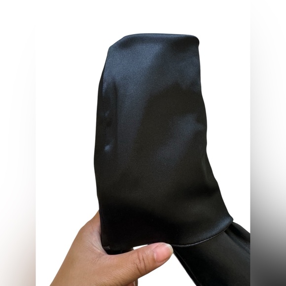 Vero Cuoio Women's Tall Black Leather Boots Size 8.5 - Picture 7 of 9